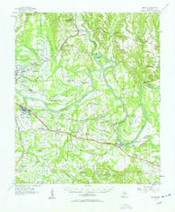 Benton Alabama Historical topographic map, 1:62500 scale, 15 X 15 Minute, Year 1957