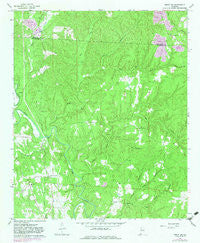 Berry SE Alabama Historical topographic map, 1:24000 scale, 7.5 X 7.5 Minute, Year 1967
