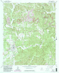 Berry Alabama Historical topographic map, 1:24000 scale, 7.5 X 7.5 Minute, Year 1967