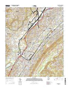 Bessemer Alabama Current topographic map, 1:24000 scale, 7.5 X 7.5 Minute, Year 2014