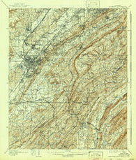 Bessemer Iron District Alabama Historical topographic map, 1:62500 scale, 15 X 15 Minute, Year 1907