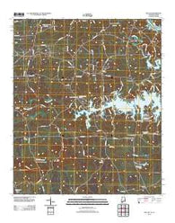 Beulah Alabama Historical topographic map, 1:24000 scale, 7.5 X 7.5 Minute, Year 2011