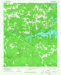 Beulah Alabama Historical topographic map, 1:24000 scale, 7.5 X 7.5 Minute, Year 1965