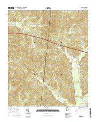 Bexar Alabama Current topographic map, 1:24000 scale, 7.5 X 7.5 Minute, Year 2014