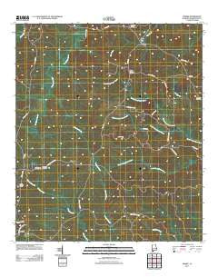 Bigbee Alabama Historical topographic map, 1:24000 scale, 7.5 X 7.5 Minute, Year 2011