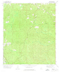 Bigbee Alabama Historical topographic map, 1:24000 scale, 7.5 X 7.5 Minute, Year 1971