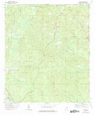 Bigbee Alabama Historical topographic map, 1:24000 scale, 7.5 X 7.5 Minute, Year 1971