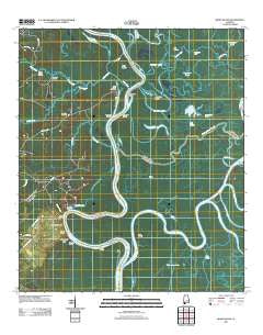 Bilbo Island Alabama Historical topographic map, 1:24000 scale, 7.5 X 7.5 Minute, Year 2011