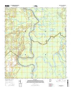 Bilbo Island Alabama Current topographic map, 1:24000 scale, 7.5 X 7.5 Minute, Year 2014