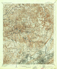 Birmingham Coal District Alabama Historical topographic map, 1:62500 scale, 15 X 15 Minute, Year 1906