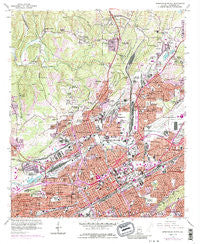 Birmingham North Alabama Historical topographic map, 1:24000 scale, 7.5 X 7.5 Minute, Year 1959