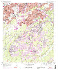 Birmingham South Alabama Historical topographic map, 1:24000 scale, 7.5 X 7.5 Minute, Year 1959