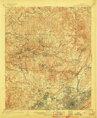 Birmingham Special Alabama Historical topographic map, 1:62500 scale, 15 X 15 Minute, Year 1906
