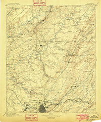 Birmingham Alabama Historical topographic map, 1:125000 scale, 30 X 30 Minute, Year 1895