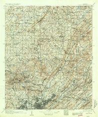 Birmingham Alabama Historical topographic map, 1:125000 scale, 30 X 30 Minute, Year 1907