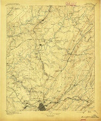 Birmingham Alabama Historical topographic map, 1:125000 scale, 30 X 30 Minute, Year 1895