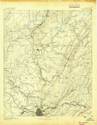 Birmingham Alabama Historical topographic map, 1:125000 scale, 30 X 30 Minute, Year 1892