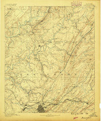 Birmingham Alabama Historical topographic map, 1:125000 scale, 30 X 30 Minute, Year 1889