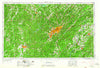 Birmingham Alabama Historical topographic map, 1:250000 scale, 1 X 2 Degree, Year 1953