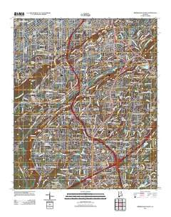 Birmingham South Alabama Historical topographic map, 1:24000 scale, 7.5 X 7.5 Minute, Year 2011