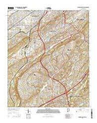 Birmingham South Alabama Current topographic map, 1:24000 scale, 7.5 X 7.5 Minute, Year 2014