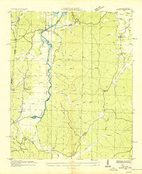 Bishop Alabama Historical topographic map, 1:24000 scale, 7.5 X 7.5 Minute, Year 1936