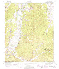 Bishop Alabama Historical topographic map, 1:24000 scale, 7.5 X 7.5 Minute, Year 1950