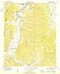 Bishop Alabama Historical topographic map, 1:24000 scale, 7.5 X 7.5 Minute, Year 1951