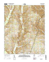 Blackburn Alabama Current topographic map, 1:24000 scale, 7.5 X 7.5 Minute, Year 2014