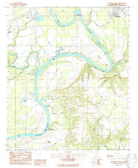 Blackwell Bend Alabama Historical topographic map, 1:24000 scale, 7.5 X 7.5 Minute, Year 1987