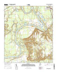 Blackwell Bend Alabama Current topographic map, 1:24000 scale, 7.5 X 7.5 Minute, Year 2014