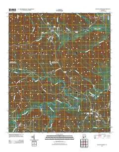 Bladon Springs Alabama Historical topographic map, 1:24000 scale, 7.5 X 7.5 Minute, Year 2011