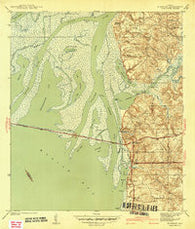 Blakeley Alabama Historical topographic map, 1:31680 scale, 7.5 X 7.5 Minute, Year 1942