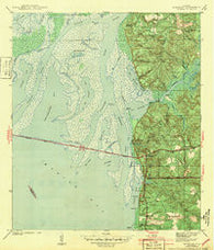 Blakeley Alabama Historical topographic map, 1:31680 scale, 7.5 X 7.5 Minute, Year 1943