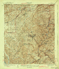Blocton Alabama Historical topographic map, 1:62500 scale, 15 X 15 Minute, Year 1940