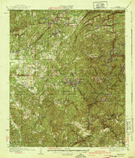 Blocton Alabama Historical topographic map, 1:62500 scale, 15 X 15 Minute, Year 1940