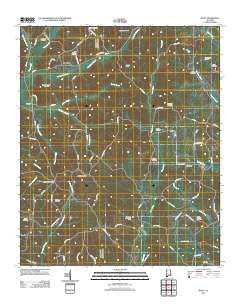 Bluff Alabama Historical topographic map, 1:24000 scale, 7.5 X 7.5 Minute, Year 2011