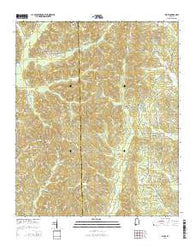 Bluff Alabama Current topographic map, 1:24000 scale, 7.5 X 7.5 Minute, Year 2014
