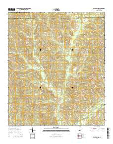 Bluff Springs Alabama Current topographic map, 1:24000 scale, 7.5 X 7.5 Minute, Year 2014