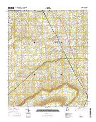 Boaz Alabama Current topographic map, 1:24000 scale, 7.5 X 7.5 Minute, Year 2014