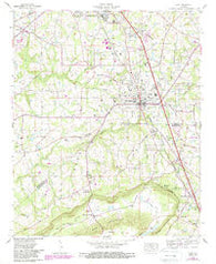 Boaz Alabama Historical topographic map, 1:24000 scale, 7.5 X 7.5 Minute, Year 1976