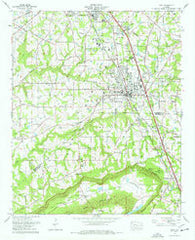 Boaz Alabama Historical topographic map, 1:24000 scale, 7.5 X 7.5 Minute, Year 1976