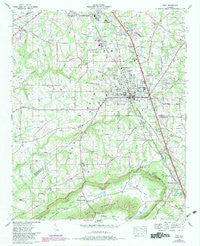Boaz Alabama Historical topographic map, 1:24000 scale, 7.5 X 7.5 Minute, Year 1976