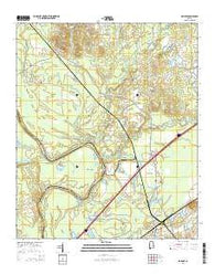 Boligee Alabama Current topographic map, 1:24000 scale, 7.5 X 7.5 Minute, Year 2014