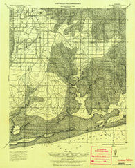 Bon Secour Alabama Historical topographic map, 1:62500 scale, 15 X 15 Minute, Year 1921