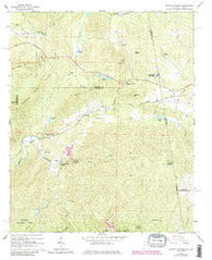 Borden Springs Alabama Historical topographic map, 1:24000 scale, 7.5 X 7.5 Minute, Year 1966