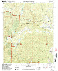 Borden Springs Alabama Historical topographic map, 1:24000 scale, 7.5 X 7.5 Minute, Year 2001