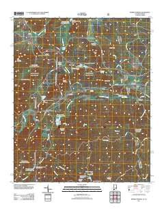 Borden Springs Alabama Historical topographic map, 1:24000 scale, 7.5 X 7.5 Minute, Year 2011