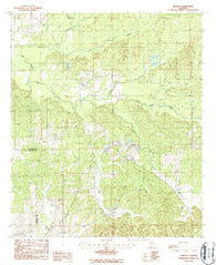 Braggs Alabama Historical topographic map, 1:24000 scale, 7.5 X 7.5 Minute, Year 1987