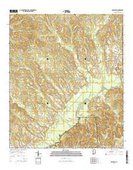 Brantley Alabama Current topographic map, 1:24000 scale, 7.5 X 7.5 Minute, Year 2014